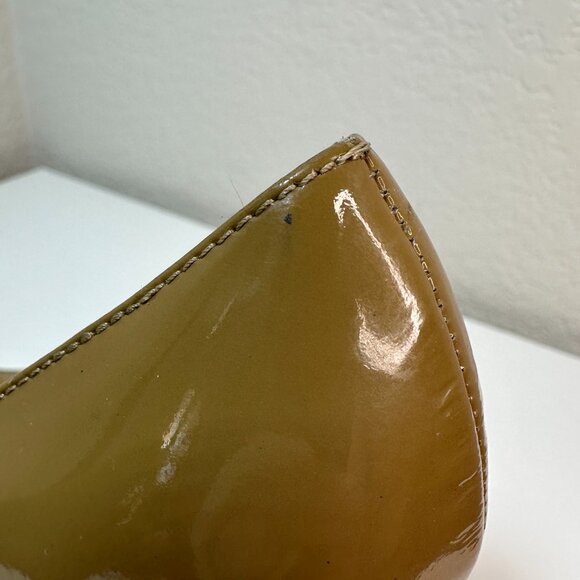 Kate Spade New York Patent Leather Classic Karolina Pumps Beige Camel Size 8.5 - Picture 11 of 14